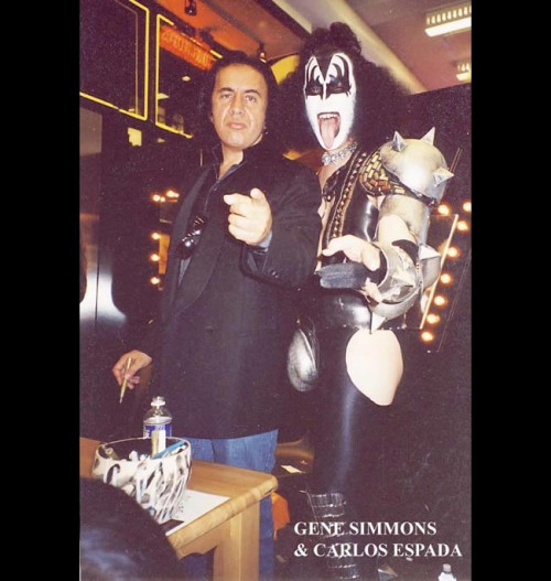 Carlos Espada with Gene Simmons